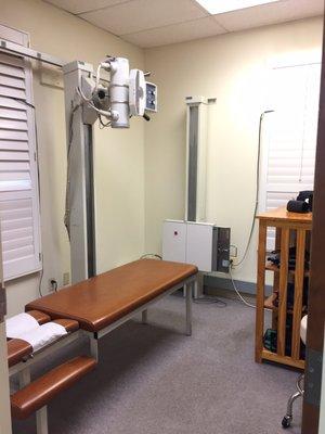 One of the exam rooms. Everything is so neat, clean and organized.