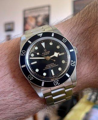 Tudor Black Bay 54. (37mm on 6.5" wrist.)