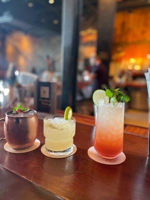 Electric Mule, honey margarita, Strawberry Fields Forever