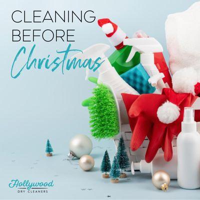 Get your wardrobe holiday-ready! Cleaning before Christmas has never been easier with Hollywood Dry Cleaners.