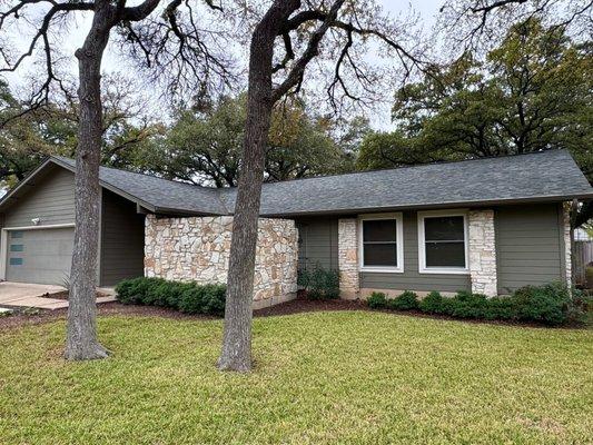 New roof and gutters