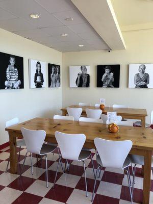 Open spacious dining area