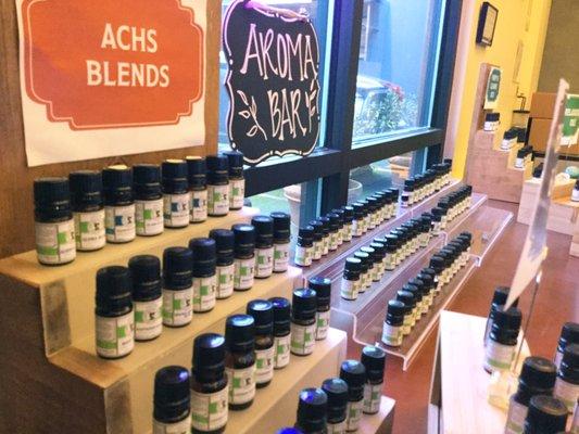 The essential oils of our Aroma Bar