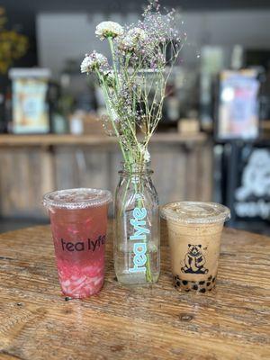 Strawberry Lychee and  Vietnamese Coffee