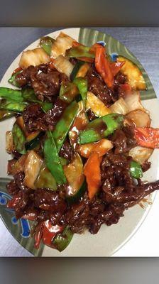 Beef with mix vegetables