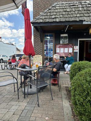 Outside dining