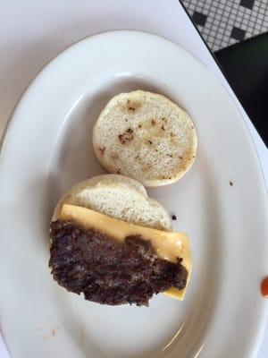 Slider with 1/2 a patty