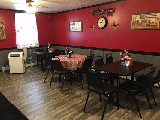 Newly renovated dining room