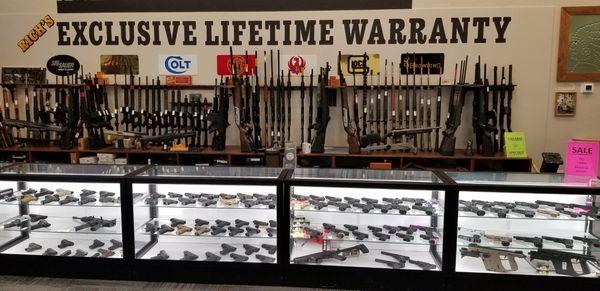 Handgun and long gun selection