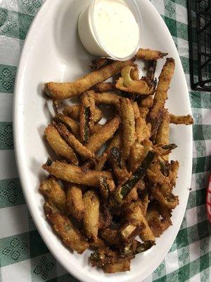 Spicy pickle fries