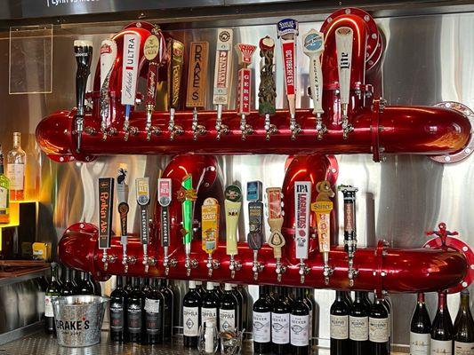 Beer on tap