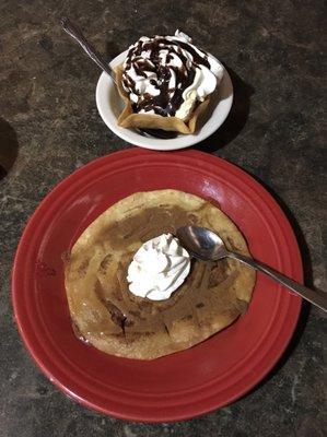 Fried ice cream! Sopapillas! A dessert dream come true.