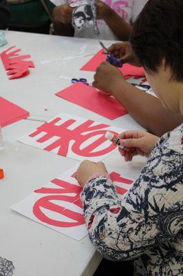 Traditional paper cutting workshop