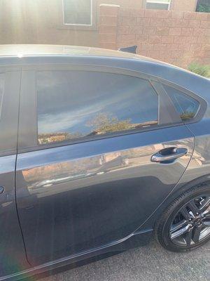 Rear tinted window