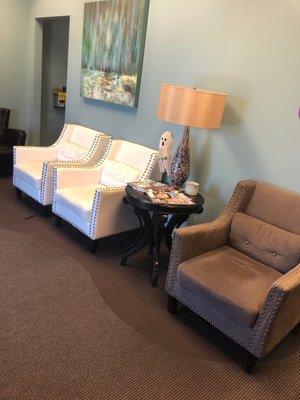 Cozy waiting room!!