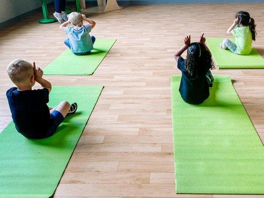 Yoga in the PREP gym