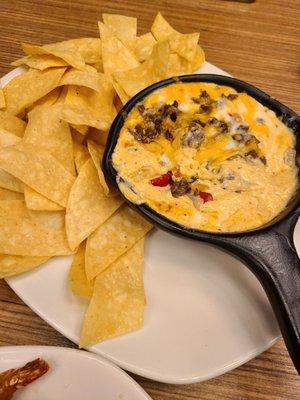 Steak queso dip. Not bad but a little salty