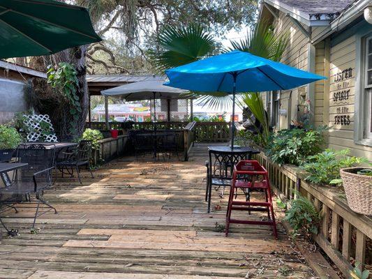 Courtyard dining area