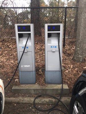 There are also two (2) non-Tesla owned and maintained Eaton chargers that have the standard j1772 connectors