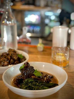 Braised Short Ribs.   Unbelievably tender and perfect.