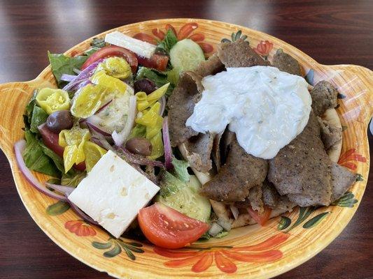 Gyro & Greek salad