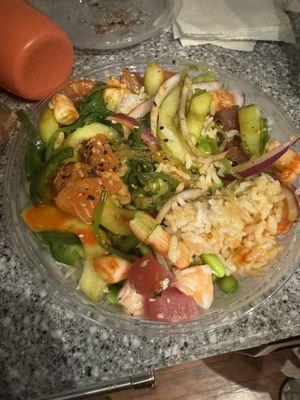 4. The Duke Poke Bowl (Mixed Protein)