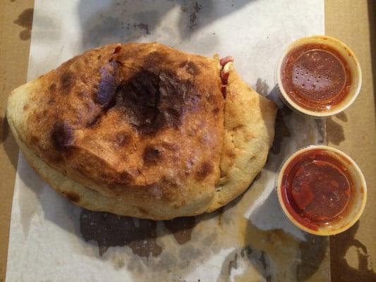 Pepperoni, Mozzarella, and Parmesan Cheese Calzone