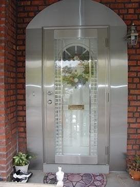 stainless steel door