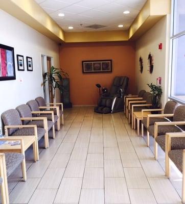 Tranquility Waiting Room - equipped with soothing fountain and massage chair