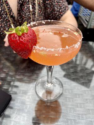 Strawberry jalapeño mezcalita