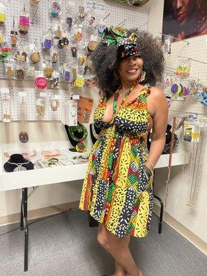 African infinity dress