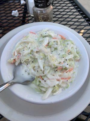 Cole slaw awesome for us slaw people!! It's good