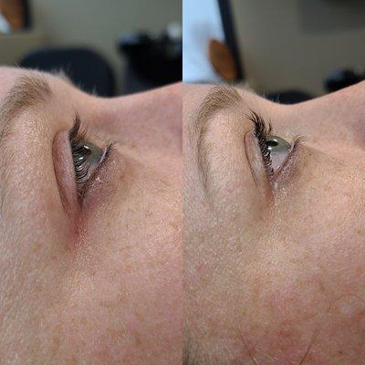 Lash lift and tint