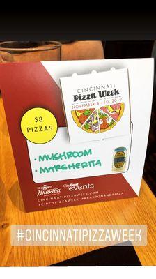 Cincinnati Pizza Week = $8 Pizza