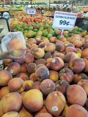 Look at the size of those peaches!