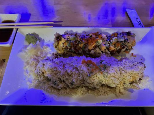 Volcano Special Roll and Godzilla Special Roll