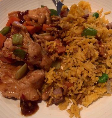 82. Kung Pao Chicken & Fried Rice