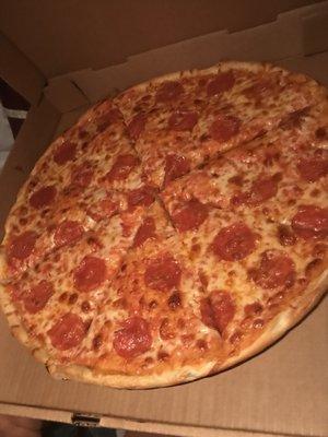 Medium pepperoni pizza - $14