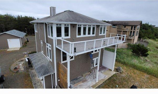 Finalizing Tall beach home in Ocean Park WA