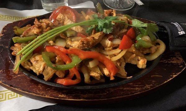 Chicken fajitas