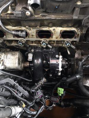 Water pump replacement on VW