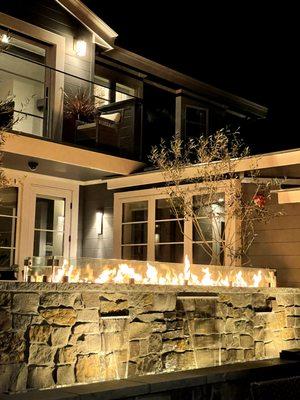 Lovely fire and water feature