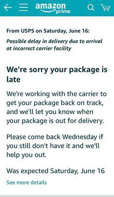 Typical USPS stupidity on a regular basis.