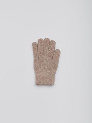 Wool blend gloves