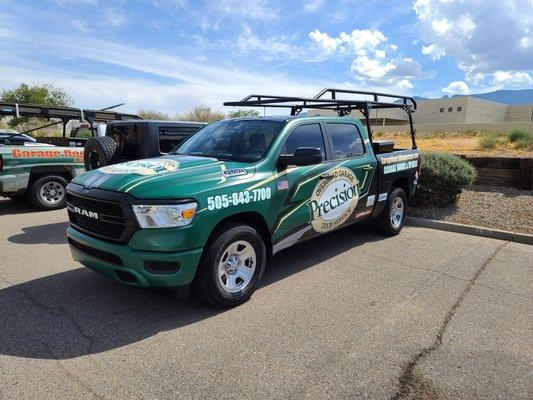 Precision Garage Door of Albuquerque and Santa Fe Service Vehicle.