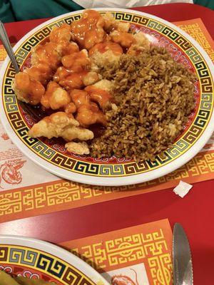 Sweet and Sour Chicken Dinner