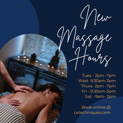 Massage therapy is so good for your health! Book online today!