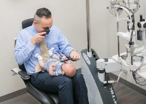 Free eye exams on infants 6-12 months old through the national InfantSee program