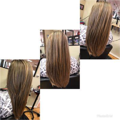 Layered haircut by Olivia