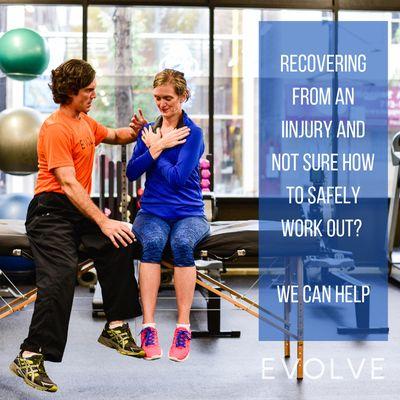 Exercising with an injury can be tricky. Our experienced trainers build custom workouts to make sure you're 100% safe, 100% of the time.